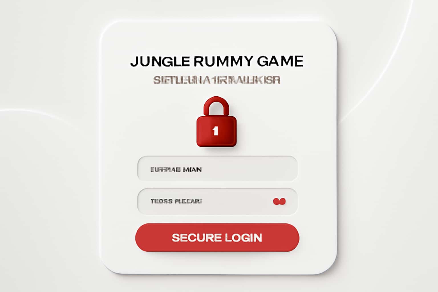 Jungle Rummy Game User Authentication Interface