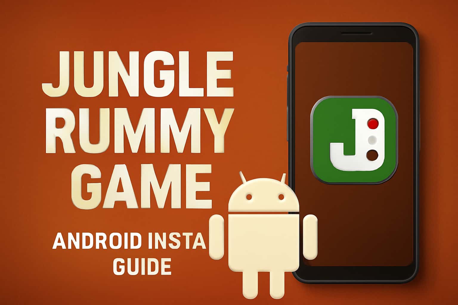 An informative scene illustrating the Jungle Rummy Game Android Install Guide.