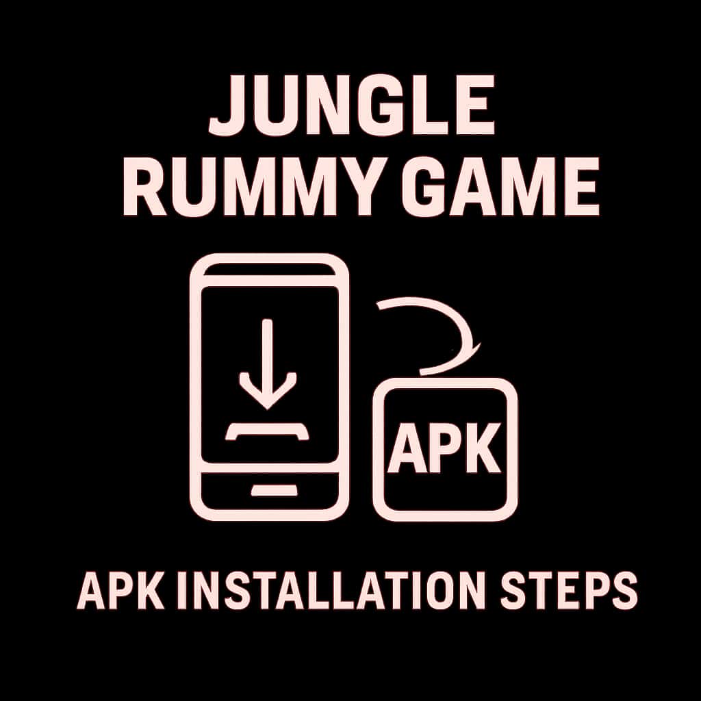 Icon representing Jungle Rummy Game APK Installation Steps.