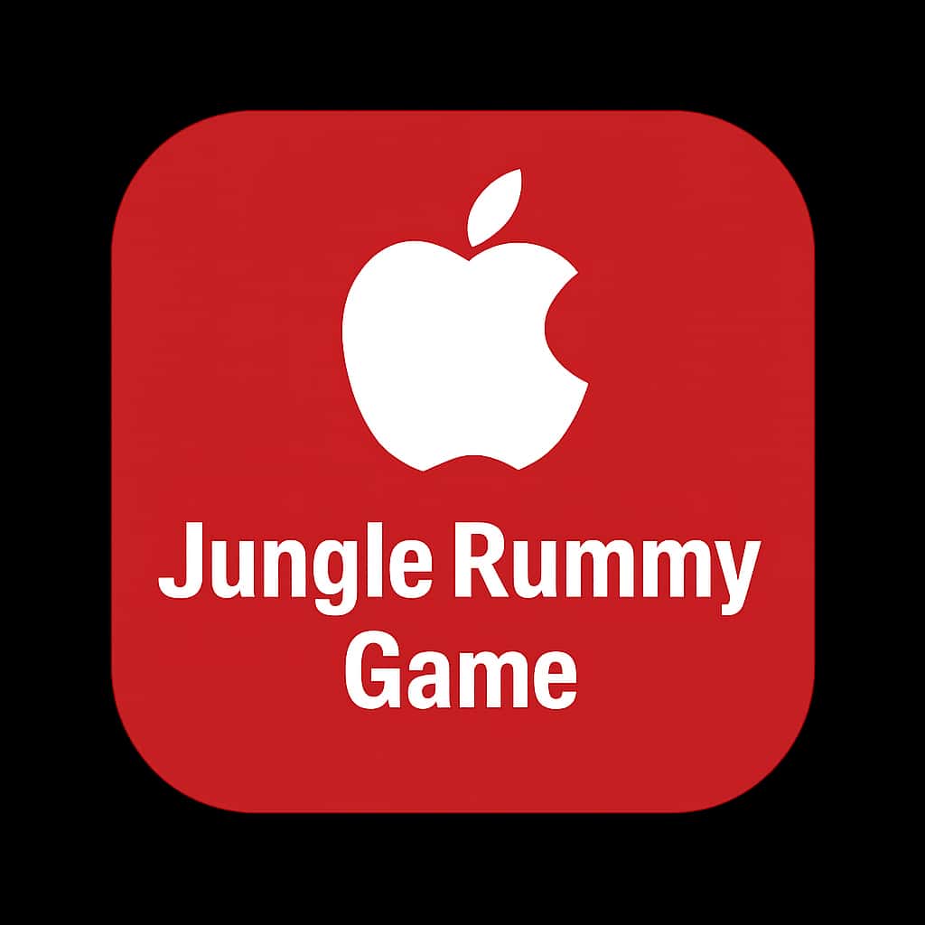 An icon illustrating iOS compatibility for Jungle Rummy Game.
