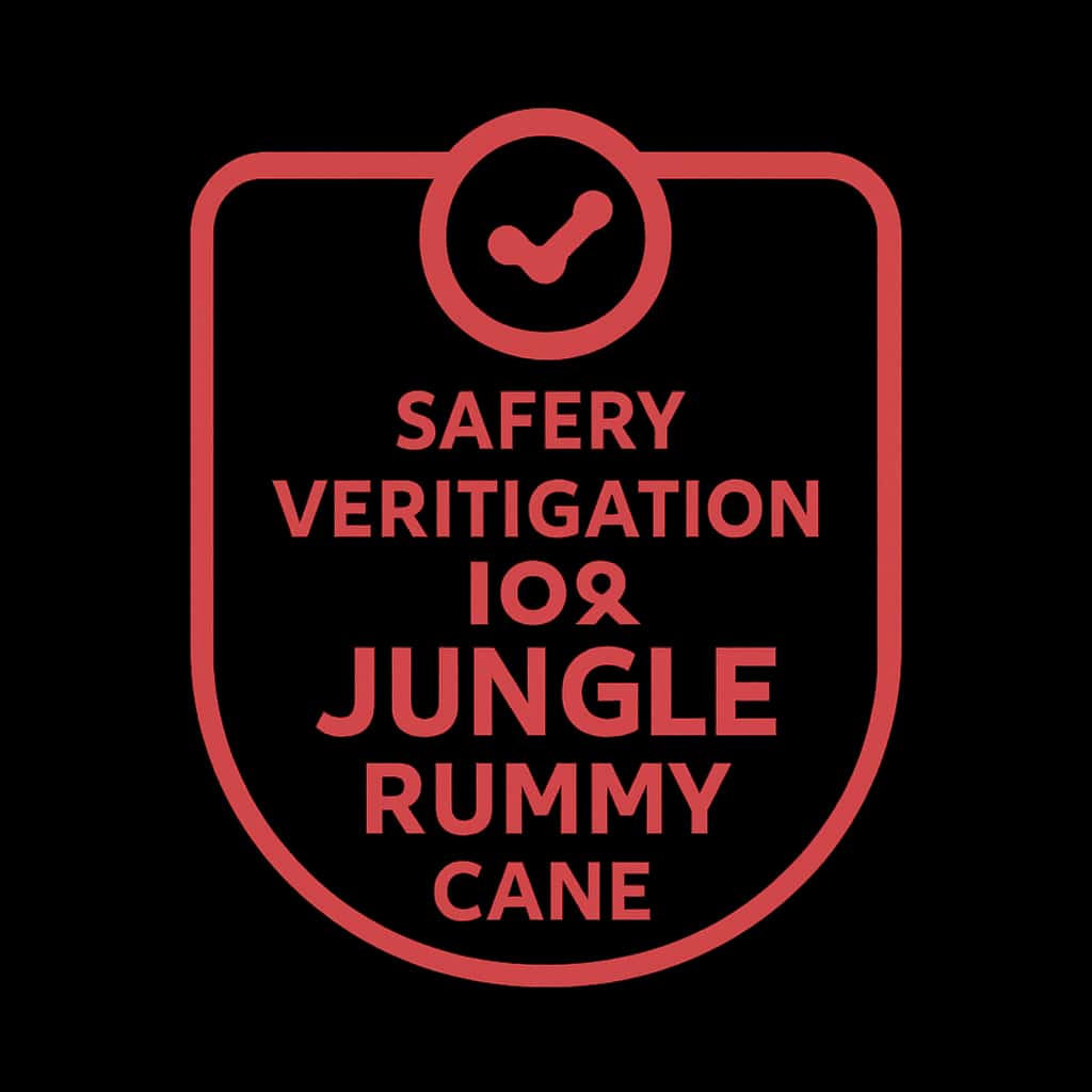 Icon representing safety verification for Jungle Rummy Game.